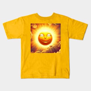 Sun smiles in the sky Kids T-Shirt